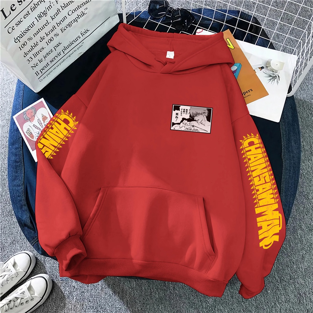 CHAINSAW MAN hoodie denji hoodie อะนิเมะแจ็คเก็ตอะนิเมะ hoodie Chainsaw Man AXEMERCH JACKET