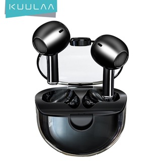 Kuulaa TWS ชุดหูฟังบลูทูธไร้สาย รองรับการควบคุมแบบสัมผัส IPX5 ชุดหูฟังเกมมิ่งไร้สาย รองรับการเชื่อมต่ออัตโนมัติกับไมโครโฟน เหมาะสําหรับ iPhone Andriod