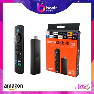 (ประกัน 1ปี) Fire TV Stick 4K Max streaming device, Wi-Fi 6, Alexa Voice Remote (includes TV controls)