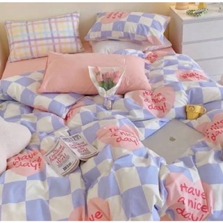 ชุดผ้าปูที่นอน+ผ้านวม ครบเซ็ท6ชิ้น (พร้อมส่ง!!) สินค้าจริงในวิดีโอคะ