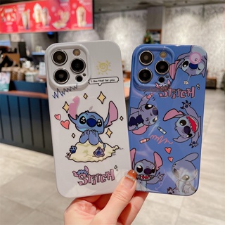 เคสซิลิโคน ลายการ์ตูน Stitch น่ารัก สําหรับ iPhone 14 Pro Max iPhone 13 Pro Max iPhone 12 Pro Max 11 Pro Max Silicone Case