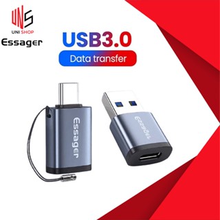 🔥ส่งด่วนจากไทย🔥Essager หัวแปลง Type C เป็น USB 3.0 3A Adapter รองรับ OTG 5Gbps อะแดปเตอร์ อแดปเตอร์ Adapter Type C
