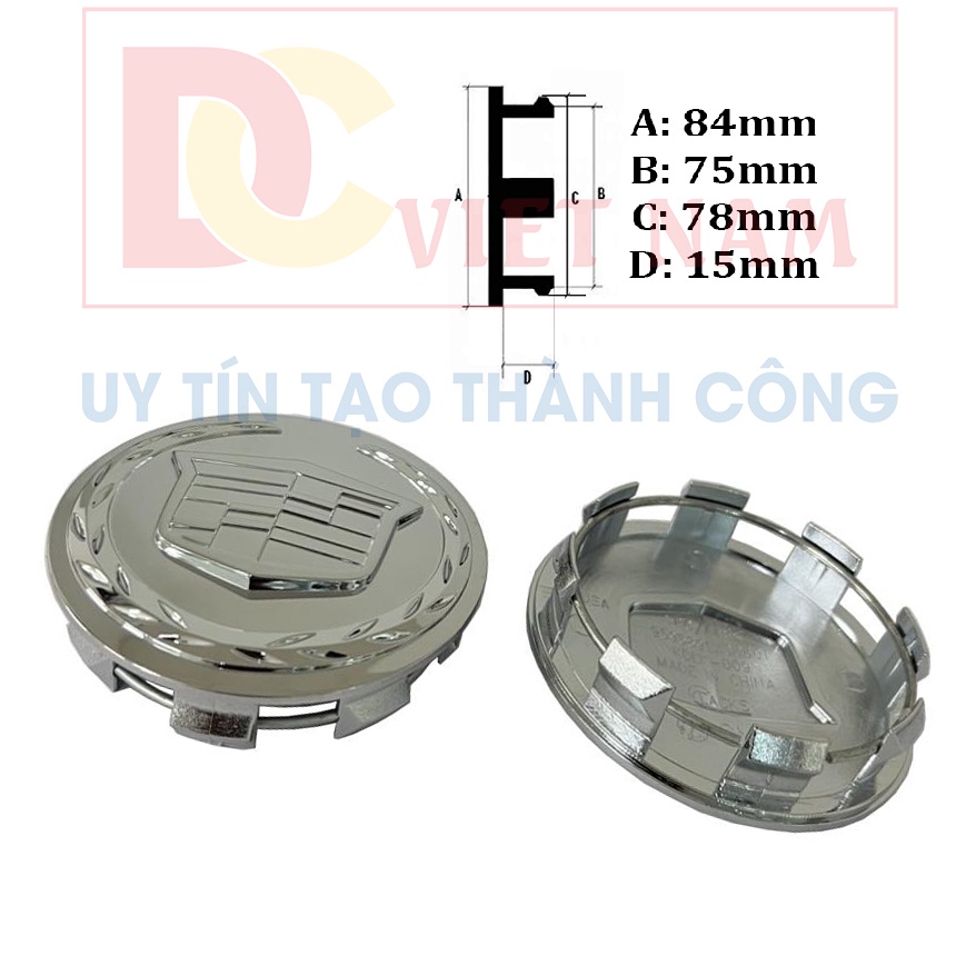 Cadillac Escalade KDK-009 ฝาครอบล้อรถและฝาครอบล้อ Logo - เส้นผ่านศูนย์กลางภายนอก 8.3cm - สินค้าของแท