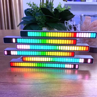 ขายดี โคมไฟ LED RGB ควบคุมด้วยเสียง ควบคุมด้วยแอป สั่งการด้วยเสียง จังหวะการรับสาย USB