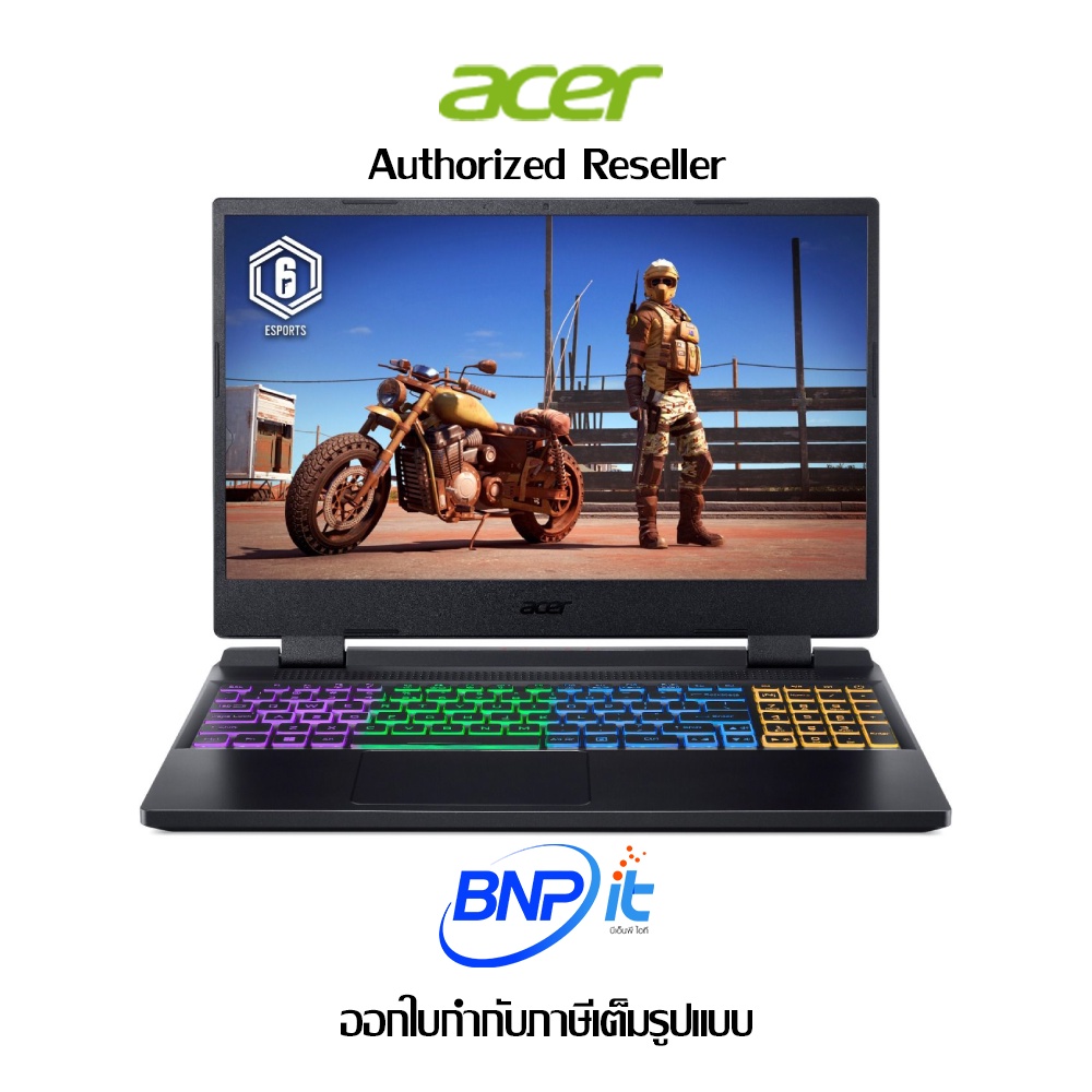 Acer Nitro Gaming Notebook เอเซอร์ เกมมิ่งโน็ตบุ้ค AN515-58-56HV i5-12500H 16G 512G V6G W11