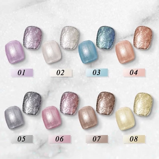 สีเจลมุก เม็ดสีแน่น ทาง่าย สีเงาสวยมากมี 8 สีสวยๆขนาด8ml. 🦄 พร้อมส่งในไทย 🦄