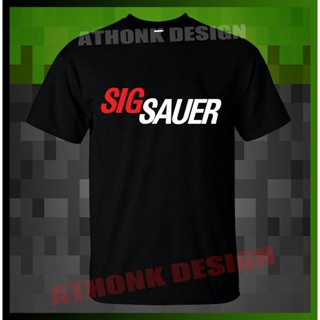 เสื้อยืดครอป {พร้อมส่ง เสื้อยืดผ้าฝ้าย 100% พิมพ์ลาย Sigsauer โอเวอร์ไซซ์ ไซซ์ XS-6XL สําหรับผู้ชาย ของขวัญคริสต์ม