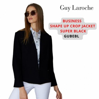 Guy Laroche 999 Shape Up Crop Jacket แจ็คเก็ตใส่ทำงาน สีดำ ใส่แล้วผอม (GUBEBL)