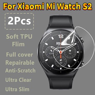 ฟิล์มไฮโดรเจลกันรอยหน้าจอ แบบนิ่ม บางพิเศษ 2 3 5 10 ชิ้น สําหรับ Xiaomi Mi Watch S2 42 มม. 46 มม.