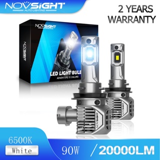 Novsight 2pcs N62 H11 ไฟหน้ารถ LED ไฟตัดหมอก 90W 20000LM 6500K Super Bright ไฟสีขาวขนาดเล็ก Plug and Play คุณภาพสูง