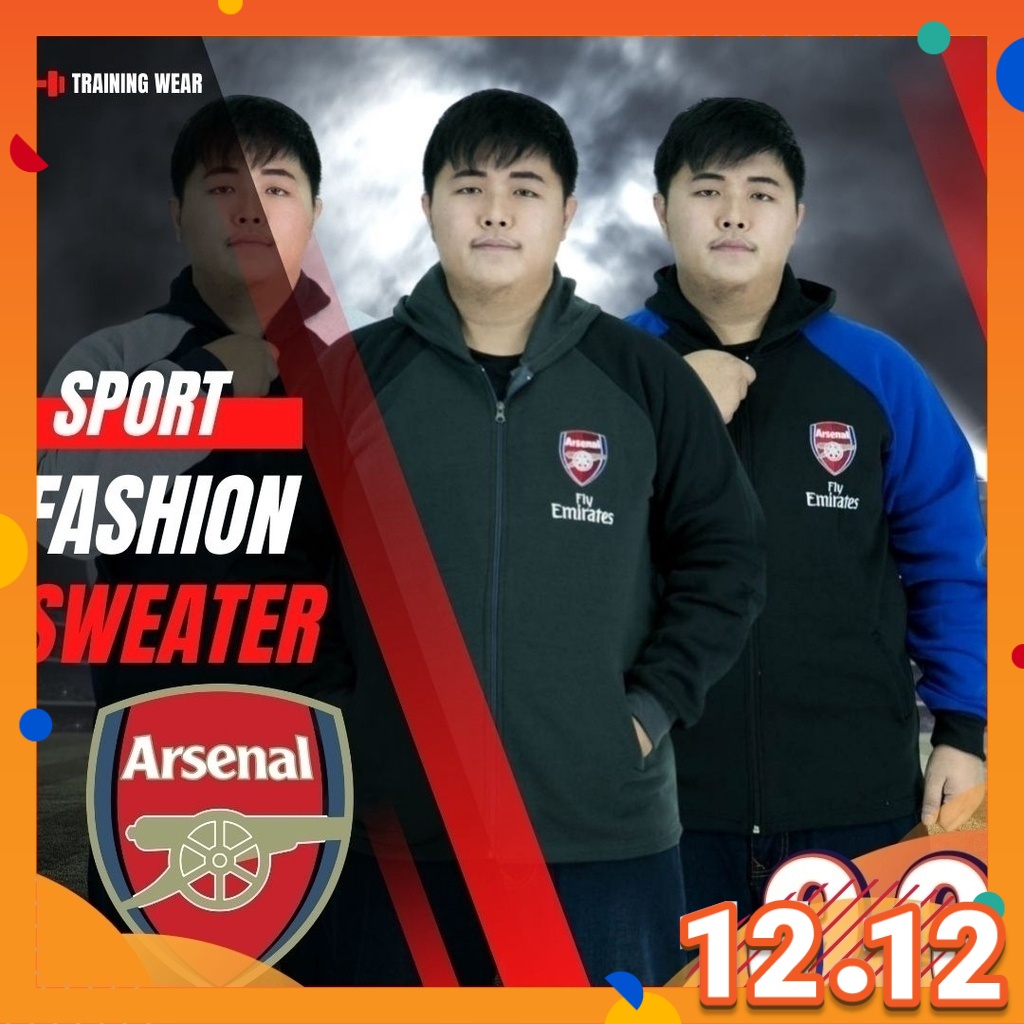 CY 6602 SWETER ผ้าฝ้าย FLEECE JOGGING GYM โยคะ TREKKING MARATHON ฟุตบอลฟุตบอล LONDON ARSENAL / JACKE