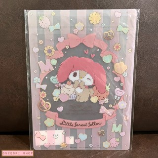 แผ่นรองเขียน Little Forest Fellow จาก Sanrio Japan เป็นพลาสติกแข็ง ขนาด 18 x 25 ซม.