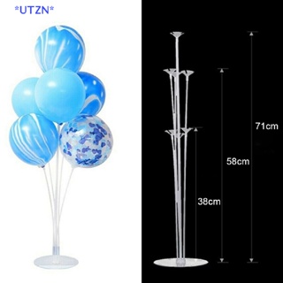 UTZN&gt; 7/11 In1 Plastic Balloon Accessory Base Table Aupport Holder Cup Stick Stand New new