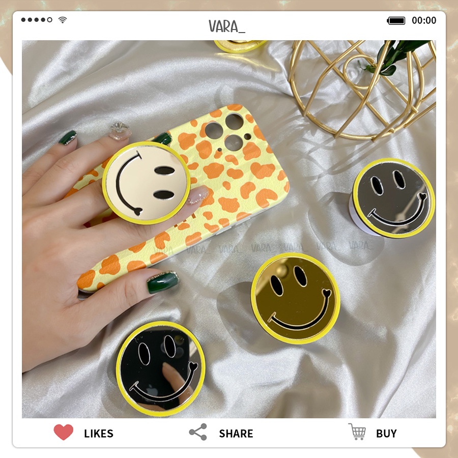 griptok กระจก น้องหมีกริ๊ตเตอร์ หัวใจวิ้งๆ หัวใจ ยิ้ม smile กริ๊บต็อก ตัวติดมือถือ