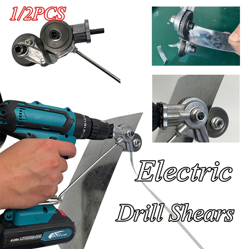 A1/2PCS Electric Drill Plate Cutter Attachment Metal Sheet Cutter