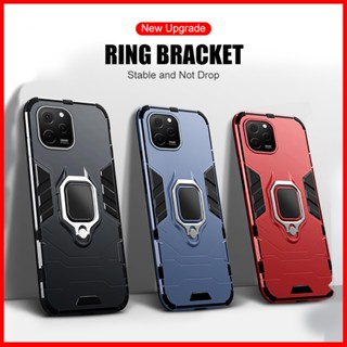 Hauwei Nova Y61 Case Heavy Duty Armor Shockproof Coque For Huawei Nova Y61 Y 61 Novay61 Car Magnetic Holder Ring Protect Funda