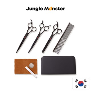 [Junglemonster] ชุดกรรไกรตัดขนสัตว์เลี้ยง แบบนิ่ม สําหรับสุนัข และแมว