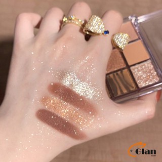 Glanxuan พาเลทอายแชโดว์ 9 สี  เนื้อใยไหม Matte แต่งหน้า เครื่องสำอาง nine color eyeshadow