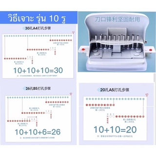 ค่าส่งถูกรับโค้ดส่งฟรี🔥เครื่องเจาะกระดาษ 6 รู 10 รู เข้าเล่ม Kw-Trio ทำกระดาษรีฟิล ที่เจาะรูกระดาษ punch