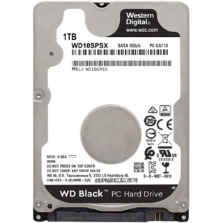 WESTERN WD 1 TB HDD 2.5" (ฮาร์ดดิสก์โน้ตบุ๊ค) BLACK SATA3 HDD NB 2.5" 1TB WD10SPSX