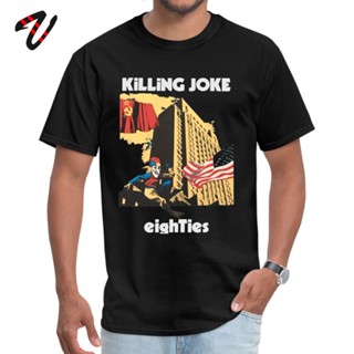 เสื้อยืดคอกลม พิมพ์ลาย Adventure Time Killing Joke Eightie Jurassic Park แฟชั่นฤดูร้อน สําหรับผู้ชาย