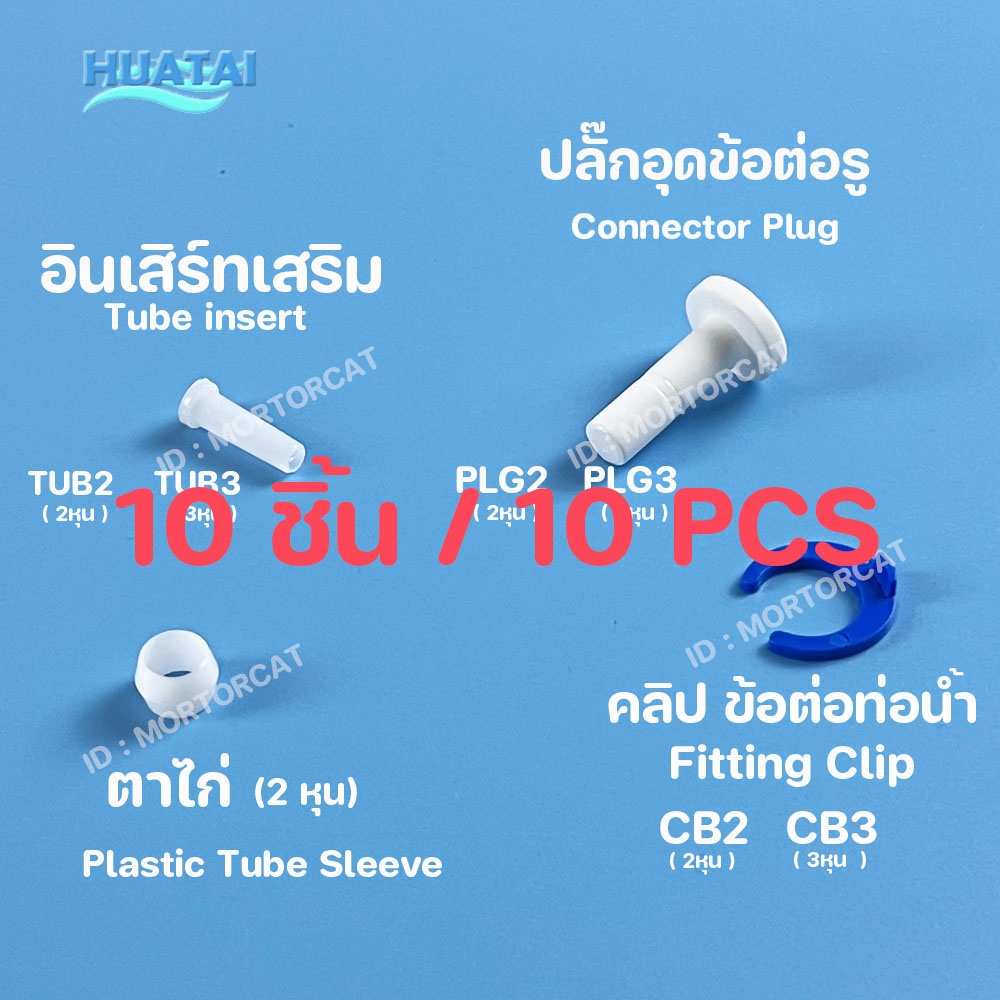 ปลั๊กอุดข้อต่อรู อินเสิร์ทเสริมท่อน้ำ2หุน 3หุน คลิ๊ปข้อต่อซ่อมเครื่องกรองน้ำง่ายๆ Purifier tube insert Clips
