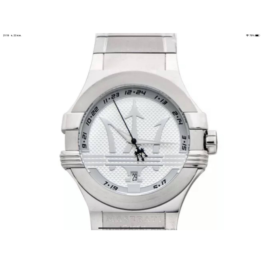 นาฬิกา MASERATI MEN'S R8853108002 POTENZA QUARTZ พร้อมกล่อง (ใหม่)