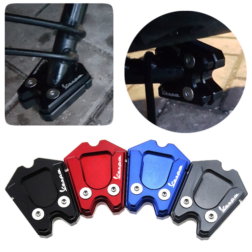 CNC Kickstand Extension แผ่นขาตั้งขยาย Pad สําหรับ Vespa GTS250ie GTS 250ie GTS300ie GTS 300ie GTV30