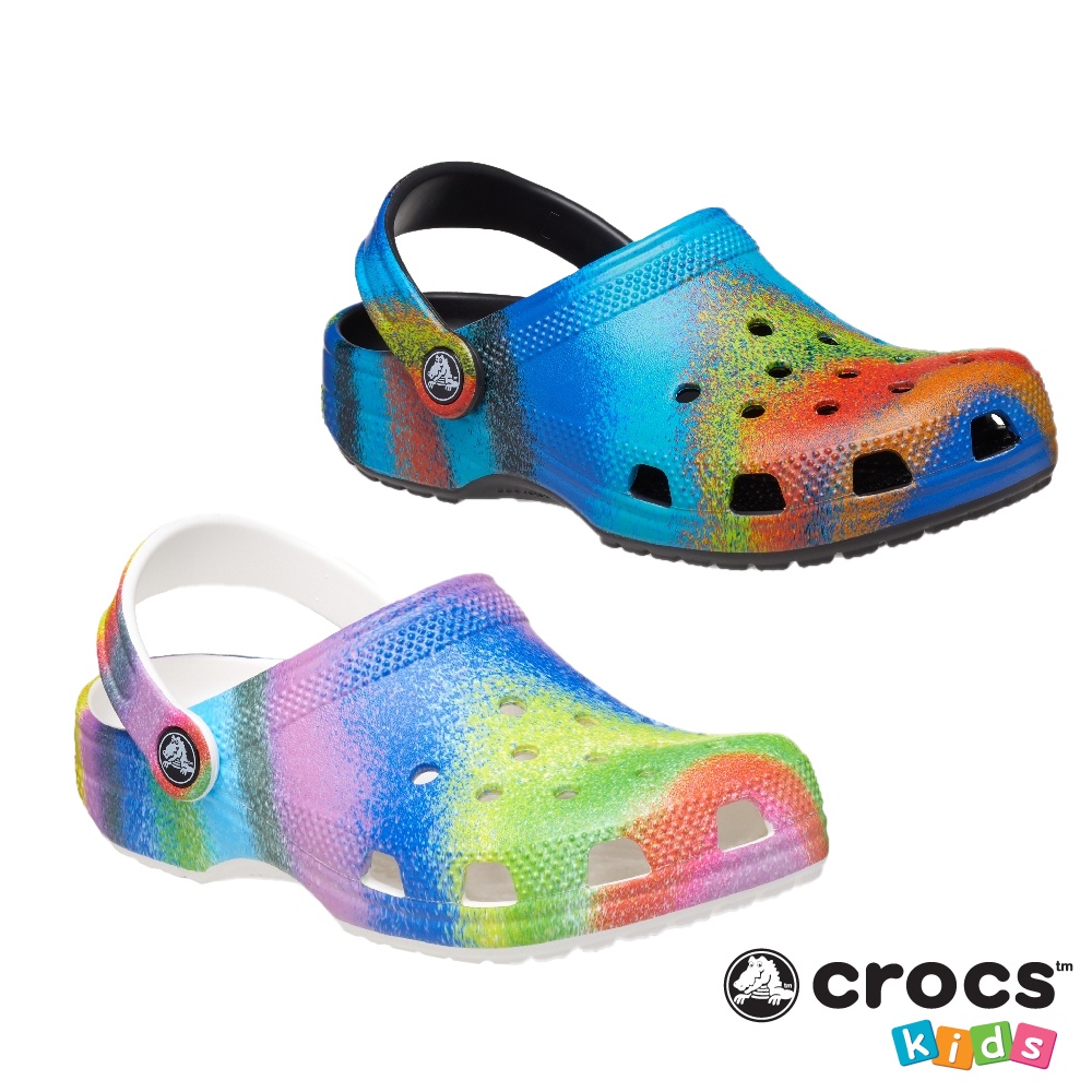 Crocs Collection รองเท้าแตะ สำหรับเด็ก K CS Spray Dye Clog 208080-0C4 / 208080-94S