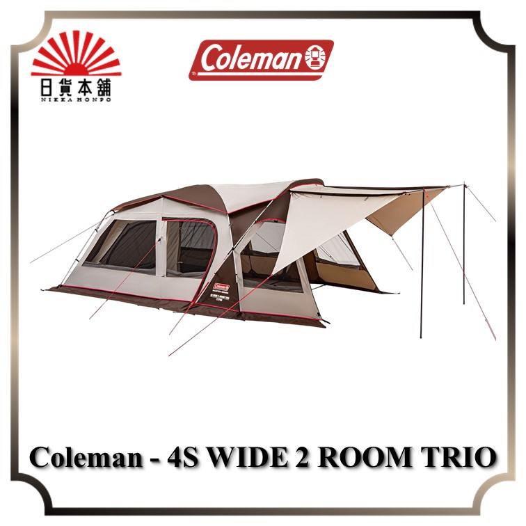 Coleman - 4S WIDE 2 ROOM TRIO / 2000039247 / Tent / Outdoor / Camping