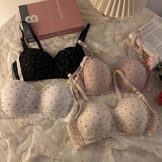 Miss Bra Push Up Tanpa Kawat  Wanita Bikini Sport Beha Lingerie Korea  flower Fashion Bralette Remaja bh