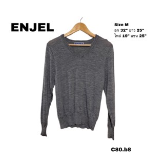 เสื้อสเวตเตอร์ เสื้อกันหนาว เสื้อแขนยาว ENJEL size M อก 32 ยาว 25 C80.b8