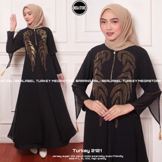 ใหม่ล่าสุด Gamis Abaya Turkey 2121- ชุดเดรสจัมโบ้ สําหรับสตรีชาวมุสลิม