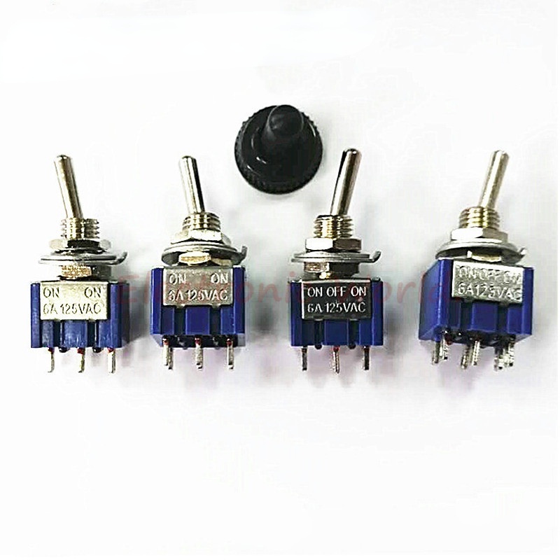 1/5 ชิ้นปุ่มสวิทช์ MTS-102/103 MTS-202/203 3 Pins/6 Pins สอง/สามความเร็ว Rocker Arm