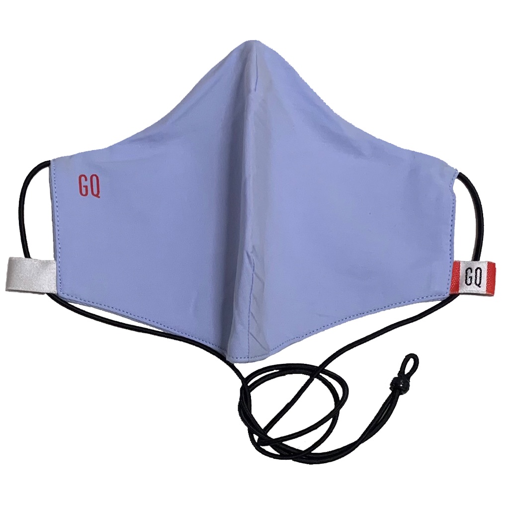 ล้างสต๊อก GQ WHITE BLUE(LIQUID-REPELLENT)REUSABLE MASK แมสจีคิว สีฟ้า