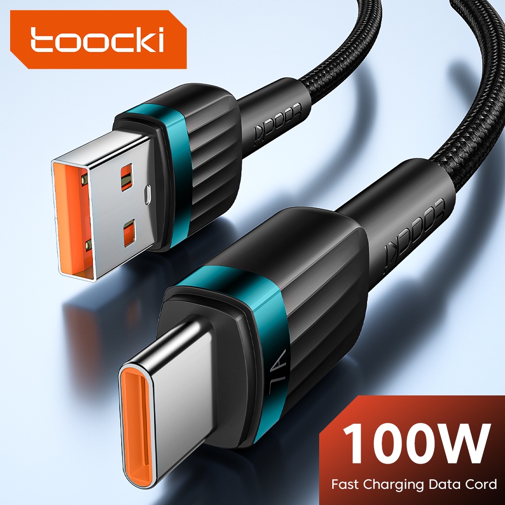 Toocki 7A 100W สายชาร์จเร็ว USB Type C สายชาร์จเร็ว USB-C สายชาร์จข้อมูล 1 เมตร 2 เมตร 3 เมตร