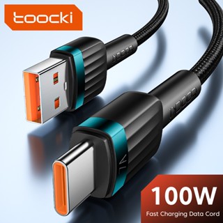 Toocki 7A 100W สายชาร์จเร็ว USB Type C สายชาร์จเร็ว USB-C สายชาร์จข้อมูล 1 เมตร 2 เมตร 3 เมตร