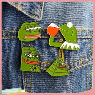 Lk-เข็มกลัดรูปกบ Pepe The Frog เครื่องประดับสําหรับตกแต่งเสื้อผ้า