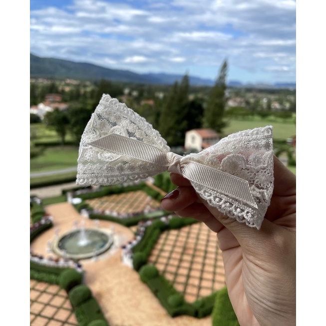 Cute lace bow ribbon_handmade🇰🇷