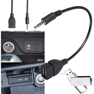 3.5 มิลลิเมตร AUX ปลั๊กเสียง TO USB 2.0 แจ็คตัวเมียตัวแปลง OTG สายอะแดปเตอร์