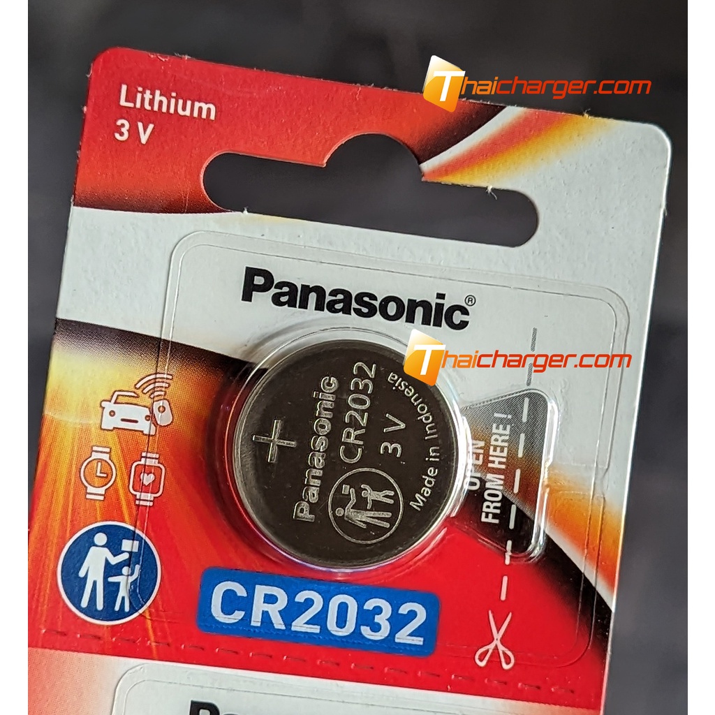 CR2032 PANASONIC ถ่านลิเทียม แบ่งขาย จำนวน 1 ก้อน สินค้าของแท้จากศูนย์พานาโซนิคไทย