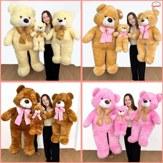 ตุ๊กตาหมีเท็ดดี้แบร์ teddy bear 60/100/150cm ตุ๊กตาหมียักษ์ ตุ๊กตาหมีขน ขนนุ่ม ตัวนิ่ม ดูในวีดีโอได้ค่ะ