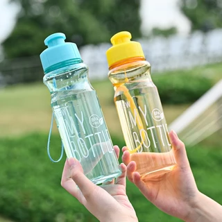 YH กระบอกน้ำ พลาสติก ขวดน้ำ กระบอกน้ำดื่ม BOTTLEแบบหนา 550ml ทำจากวัสดุ PET / ราคาถูก