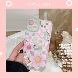 [พร้อมส่ง] เคสโทรศัพท์มือถือแบบใส ลายภาพวาดสีน้ํามัน สําหรับ Apple iPhone 14131211 Promax XS XR xsmax se2020 678 plus mini เคส