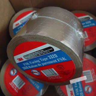 เทปกาว3M เทปกาวอลูมิเนียม FSK Facing Tape 3320 (size  99mm × 45.7m )