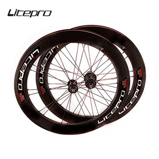 Litepro AERO ชุดล้อจักรยาน คาร์บอนไฟเบอร์ 20 นิ้ว ขอบ 406 451 แบริ่งซีล 40 มม. ดิสก์เบรก V 8 9 10 11 ความเร็ว 349