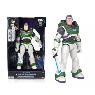 โมเดลหุ่น Buzz lightyear เสียง 30 แบบ บีบขา 2 ข้าง เอวขยับพร้อมดาบ มีไฟ ขยับขา-แขนได้ ขนาดสูง 30 ซม. งาน PVC