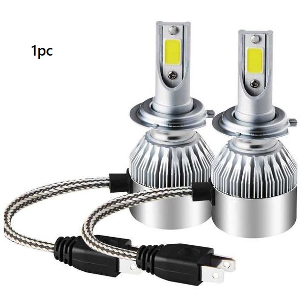 C6 Silver LED 36W COB โคมไฟรถยนต์ H7 1 ชิ้น