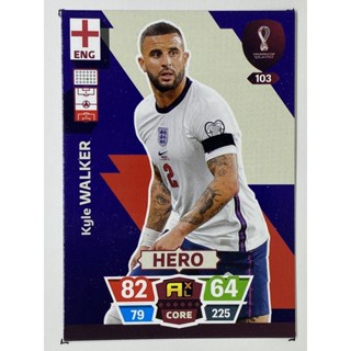 การ์ดนักฟุตบอล Kyle Walker ฟุตบอลโลก world cup 2022 การ์ดสะสม England การ์ดนักเตะ อังกฤษ