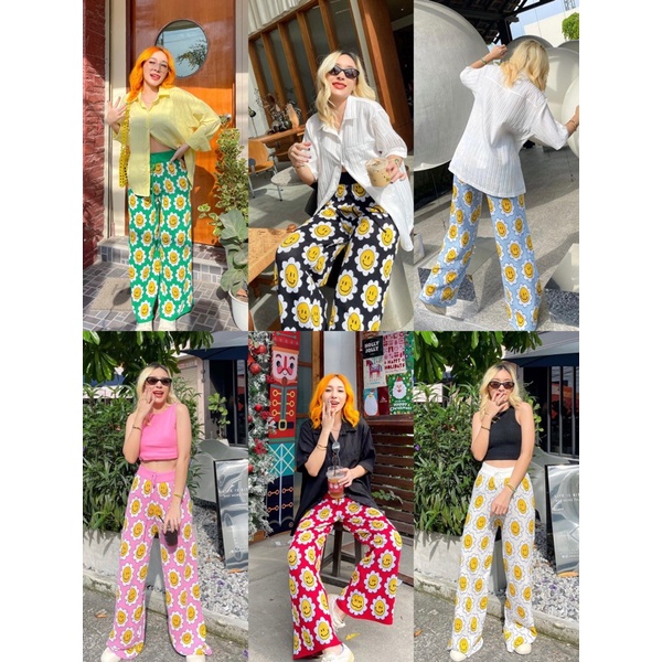 01.daisy smiley pants🌼🌈✨